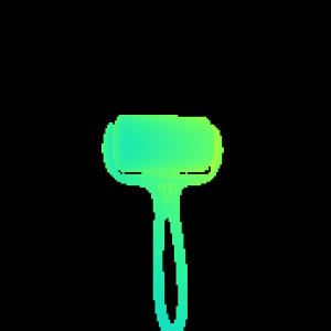 Roller mesh depth rendered at the WAPR pose